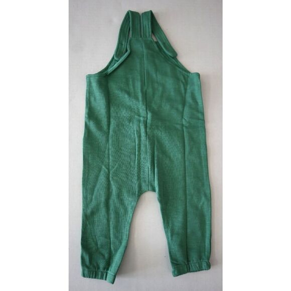 H&M Baby Boy Sz 9M (6-9M) Bright Blue/Green 2-Pack Cotton, French Terry Overalls - Picture 3 of 12